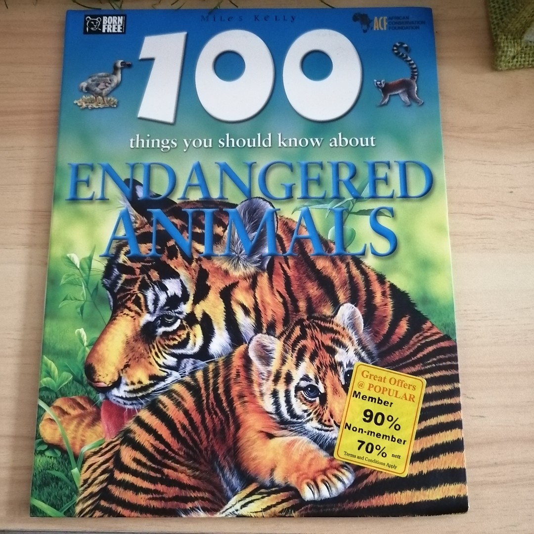 (English Animal Book) 100 Thing You Should Know About-Endangered ...