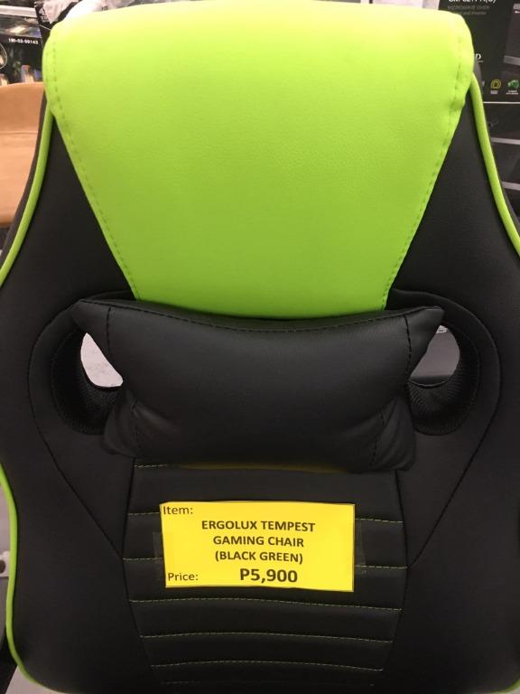 Ergolux tempest hotsell gaming chair review