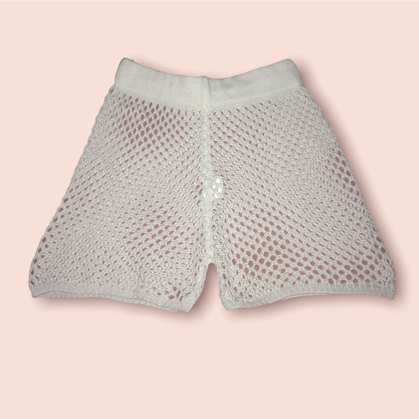 Fishnet Cover Up Shorts Women s Fashion Swimwear Bikinis
