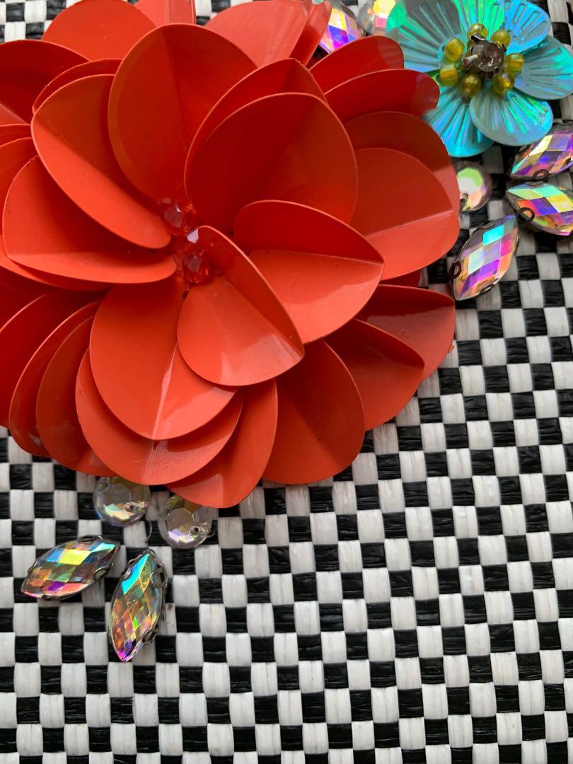 floral decor chain box bag