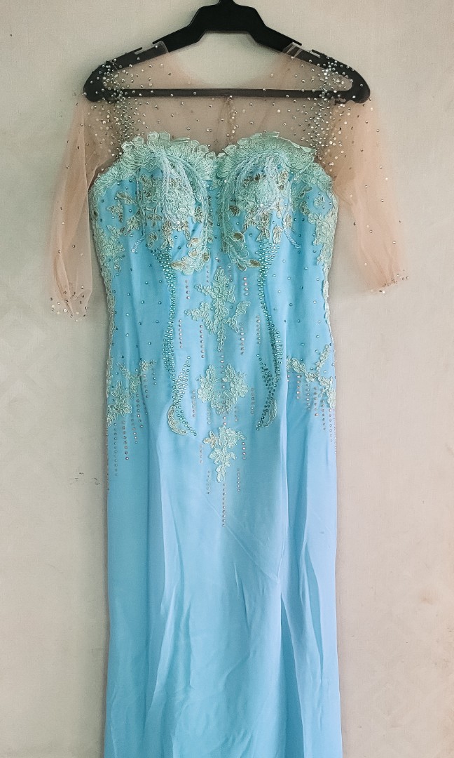 Beaded Designer Gown, Women's Fashion, Dresses & Sets, Evening dresses