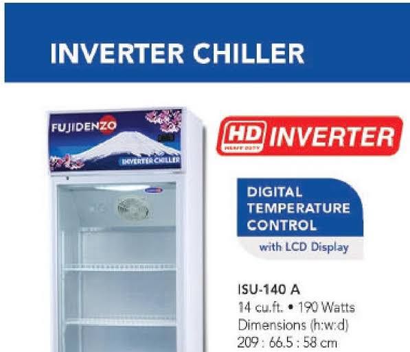 FUJIDENZO INVERTER CHILLER ISU140A, TV & Home Appliances, Kitchen
