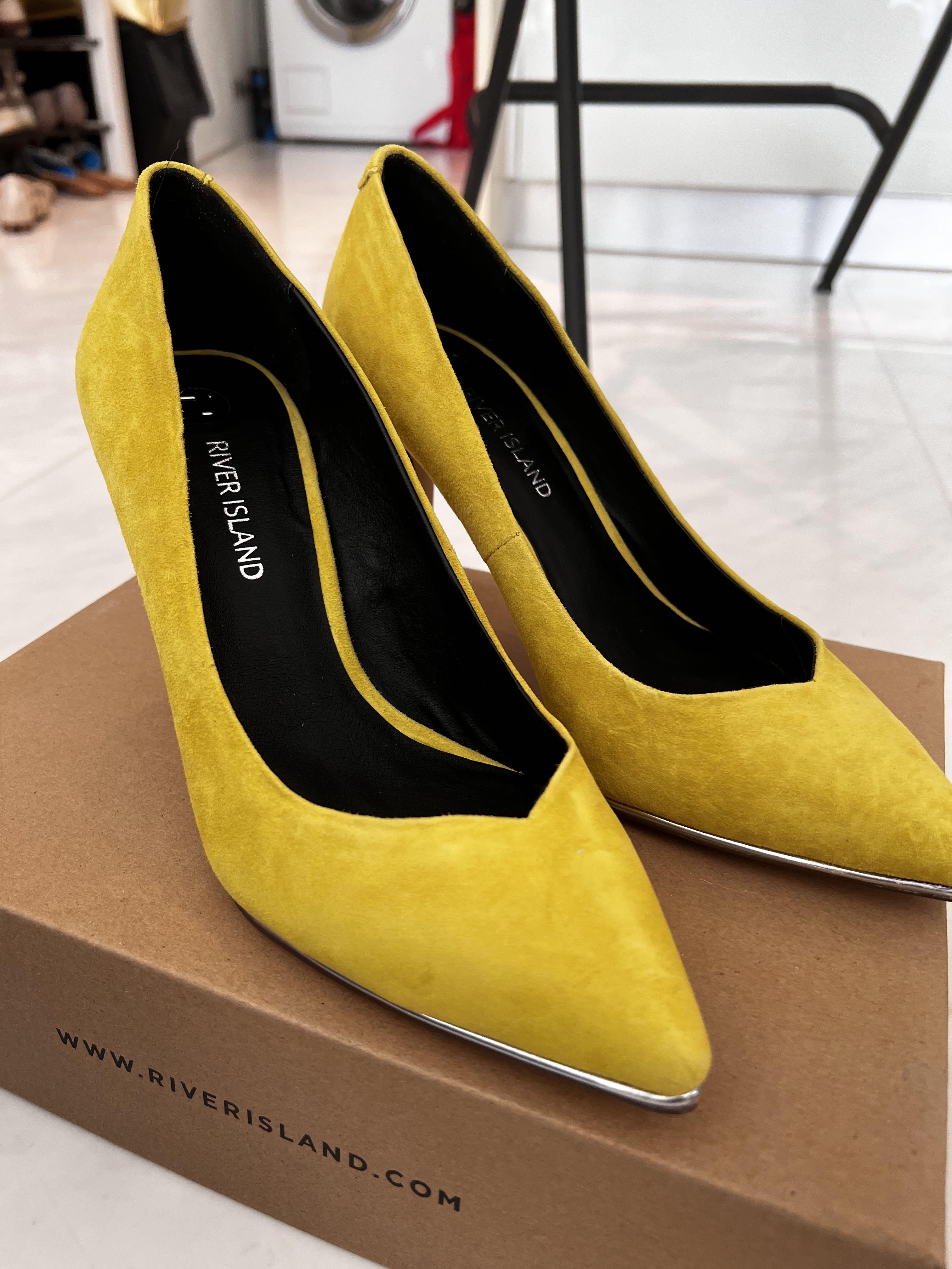 mustard gold heels
