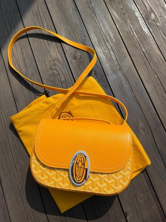 Goyard woman s vintage sling flap messenger saddle bag casual crossbody square bag