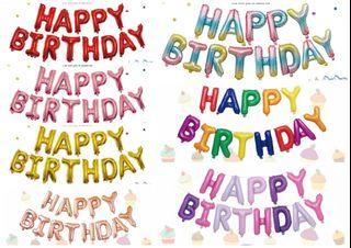 Happy Birthday Balloons Set