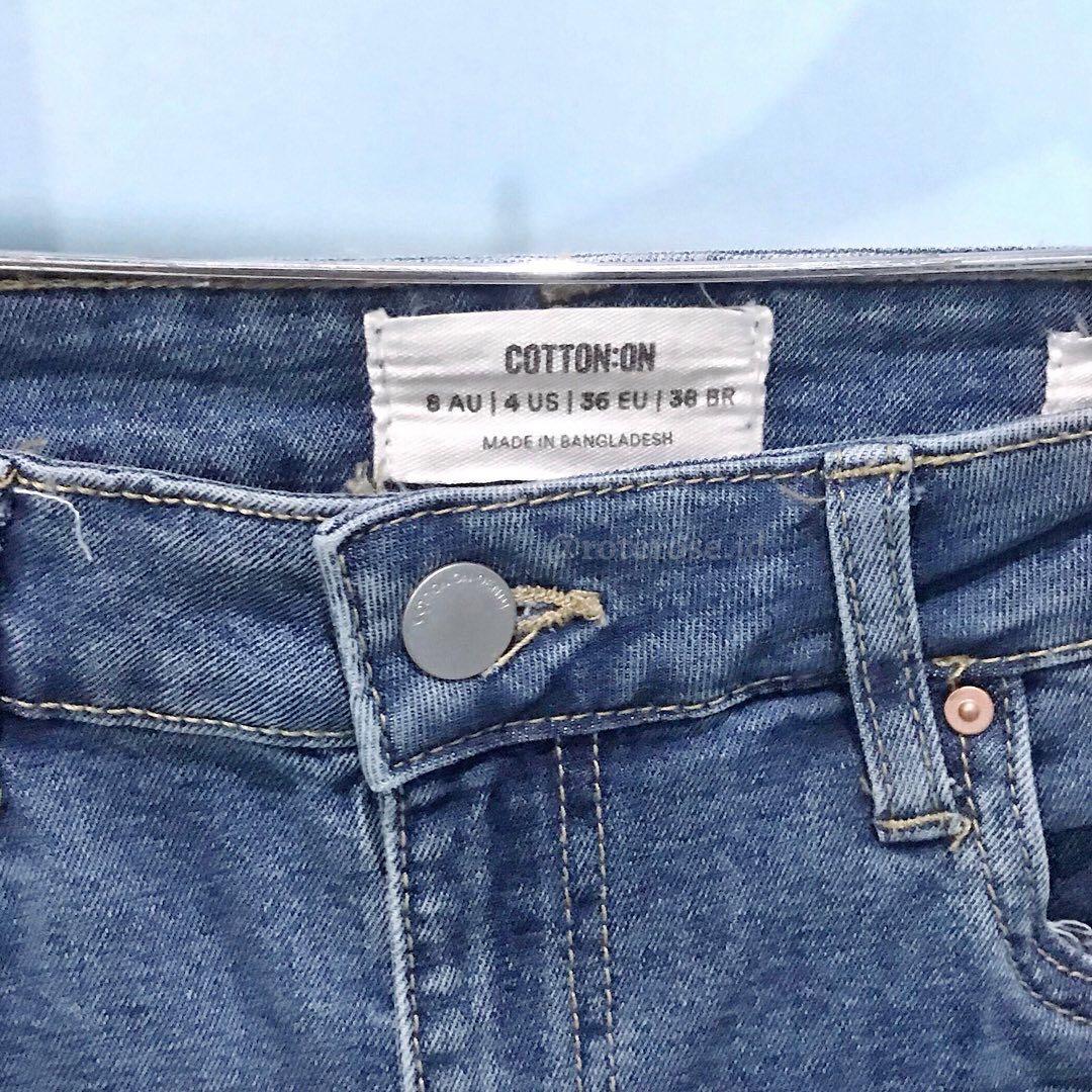 Highwaist Jeans Cotton On, Fesyen 