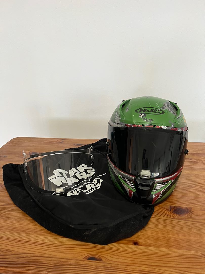 HJC RPHA 11 Boba Fett Helmet, Motorcycles, Motorcycle Apparel on Carousell