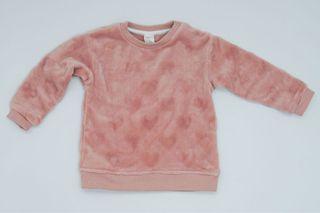 h&m pink soft + fluffy sweater