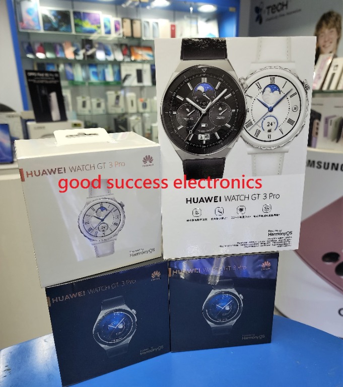 Huawei Watch GT 3 Pro 鈦金屬/ 陶瓷香港行貨華為原廠一年保養, 手提
