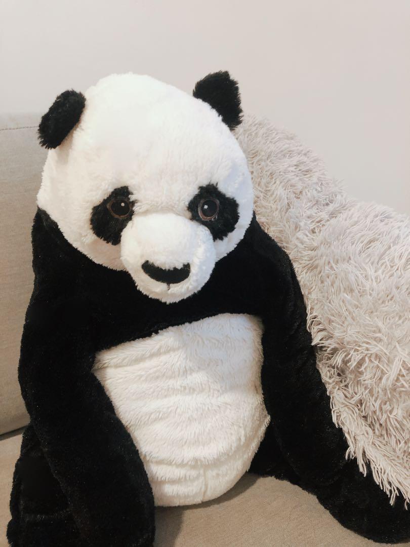 IKEA Panda & Panda Cub plush toys patung set, Babies & Kids, Infant