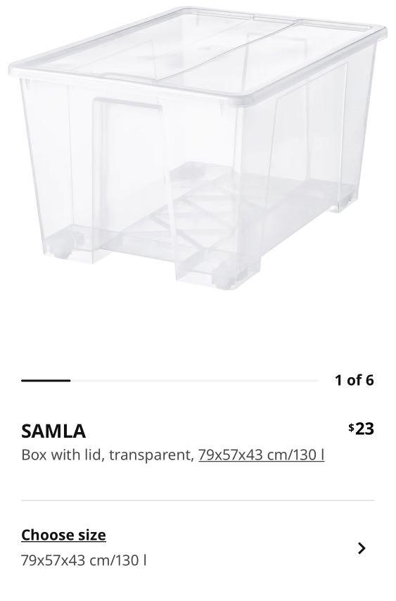 IKEA storage box with wheels, Furniture & Home Living, Home