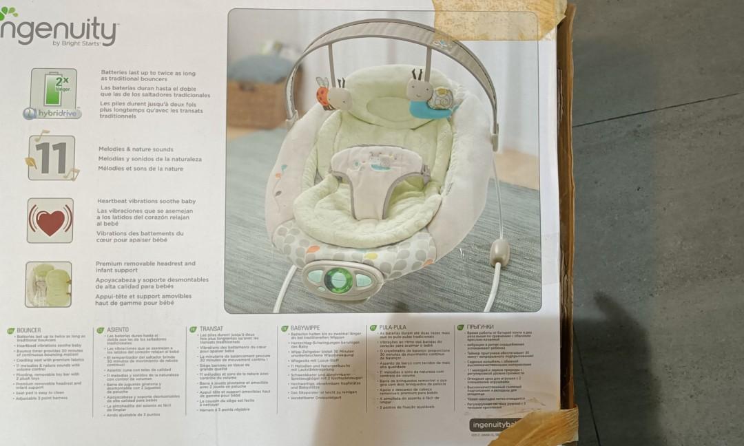 Ingenuity The Gentle Automatic Bouncer, Babies & Kids, Infant Playtime