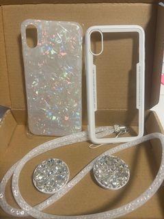 Iphone X case with pop-socket
