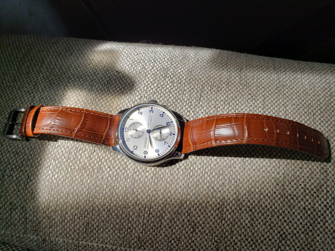 Jam tangan Parnis automatic c1one, Fesyen Pria, Jam Tangan di Carousell