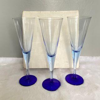 Japan Blue Stem Wine Glass