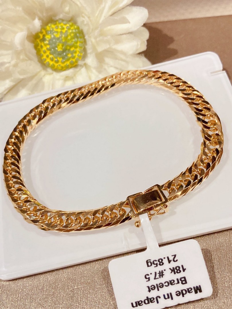 K18 Japan Gold Bracelet, Women's Fashion, Jewelry & Organizers