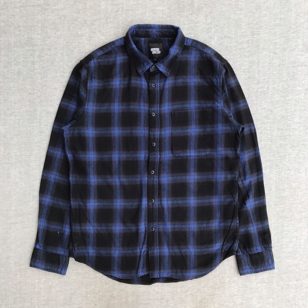 kemeja flanel/plaid shirt design united 