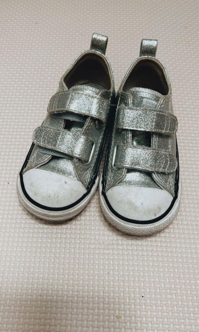 Kids silver converse outlet