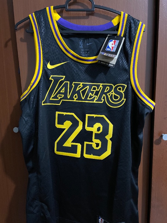 Nike Lakers LeBron James 'Black Mamba' DJ1433-011 Men Swingman Jersey Size  Small