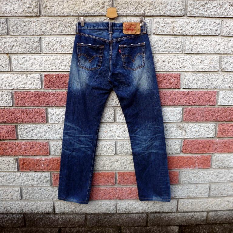 levis 501 二手牛仔褲-正品經典刷色-(levis 08501-0006)-W30, 他的時尚