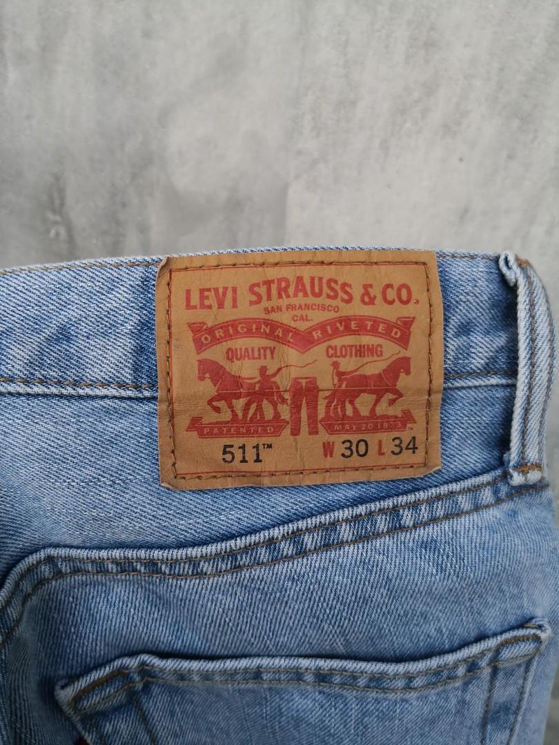 Levi's 511 Men Blue Straight Regular Jeans W30 L34 | Fabb Fashion
