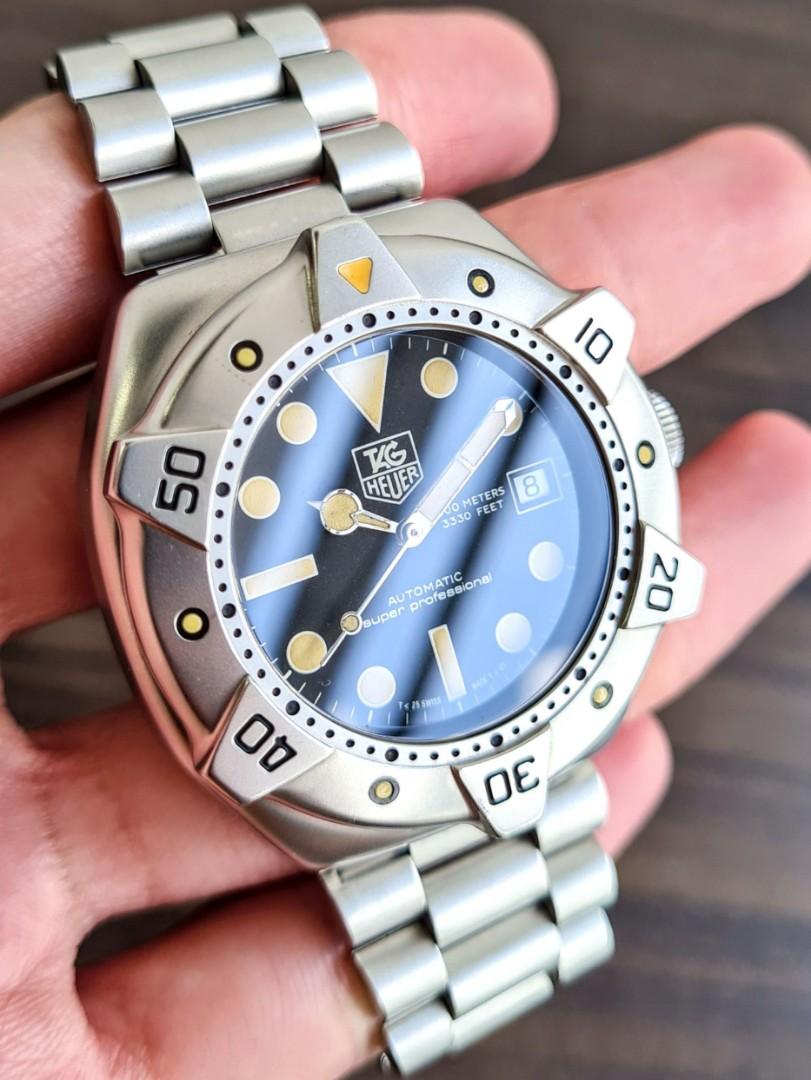 Pristine Tag Heuer 1000m 3330ft Super Professional Starfish WS2110 Automatic Vintage Dive Watch Luxury Watches on Carousell