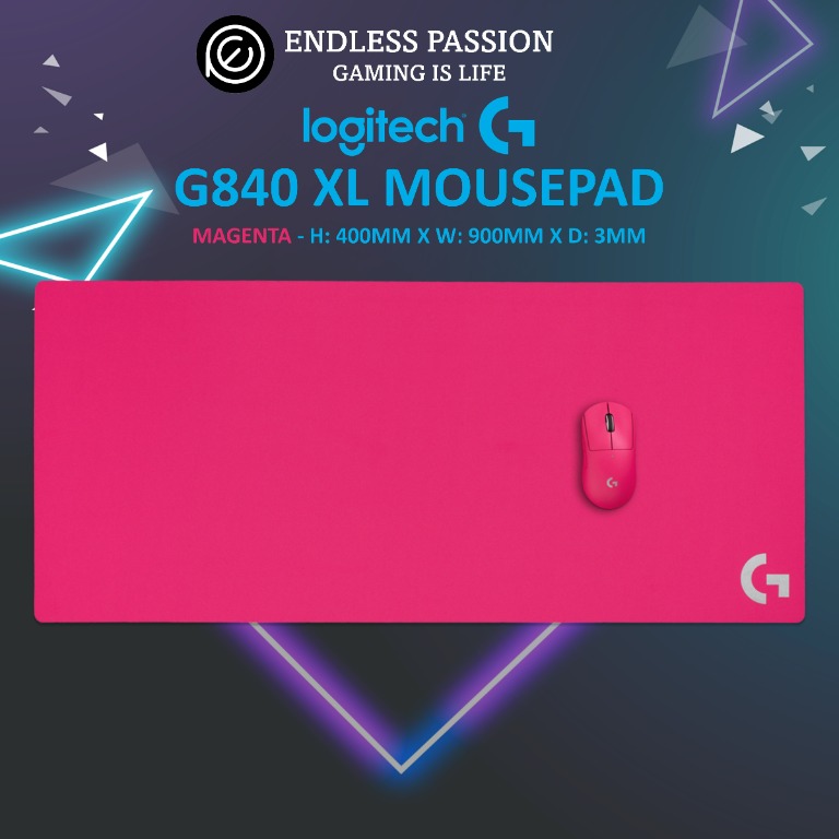 Logitech G840 XL Cloth Gaming Mouse Pad - Magenta, Computers & Tech ...