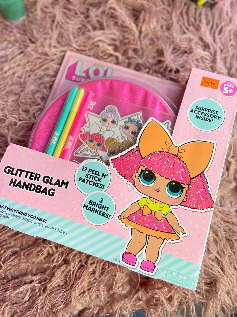 Lol glitter top glam handbag