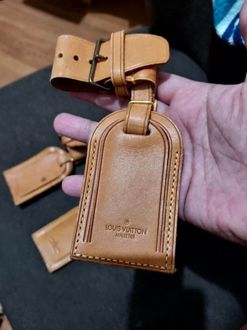 Louis Vuitton Name Tag Set of Leather Poignet Keepall #17