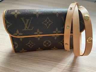 Pre-Owned LOUIS VUITTON Louis Vuitton Monogram Pochette Florentine Waist  Pouch Hip Bag Strap XS Size M51855 (Fair) 