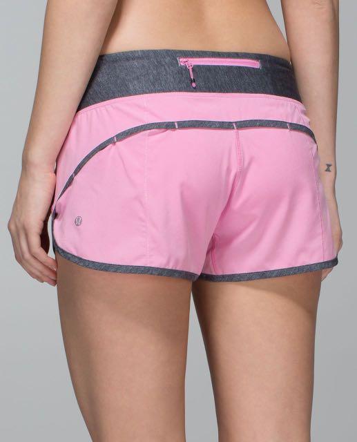 Lululemon pink speed store shorts