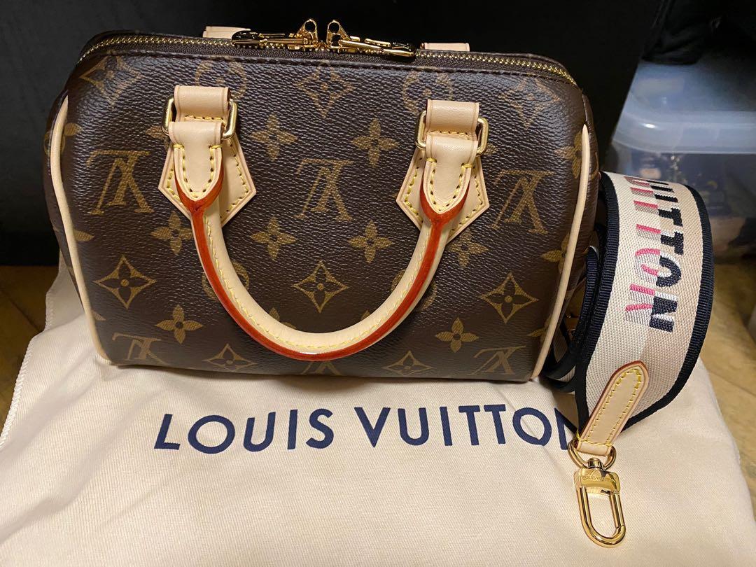 LV手袋Louis Vuitton speedy 20 米黑帶（全新）, 名牌, 手袋及銀包 ...