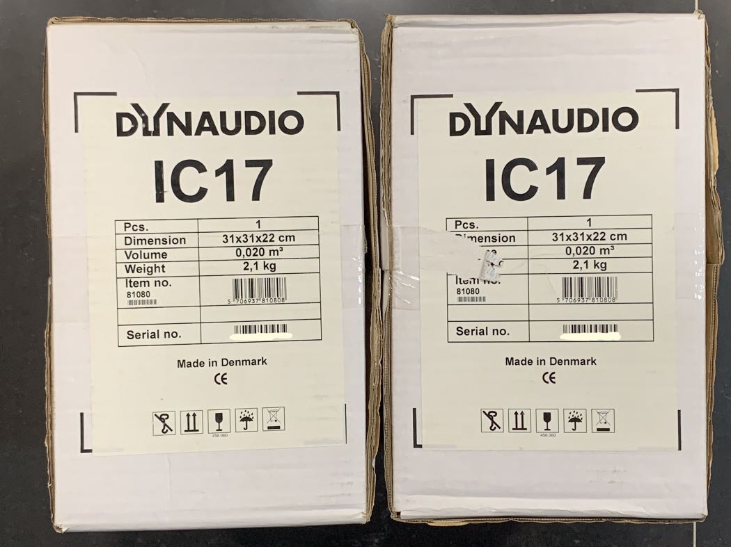 Made in Denmark Dynaudio IC17 In Ceiling Installation Speaker, Audio