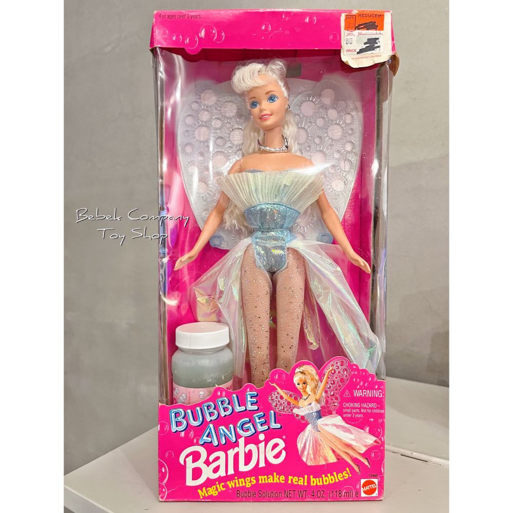 Mattel 1994年 Bubble Angel Barbie 古董玩具 芭比娃娃 泡泡天使 絕版 全新含盒, 興趣及遊戲, 玩具與遊戲在旋轉拍賣