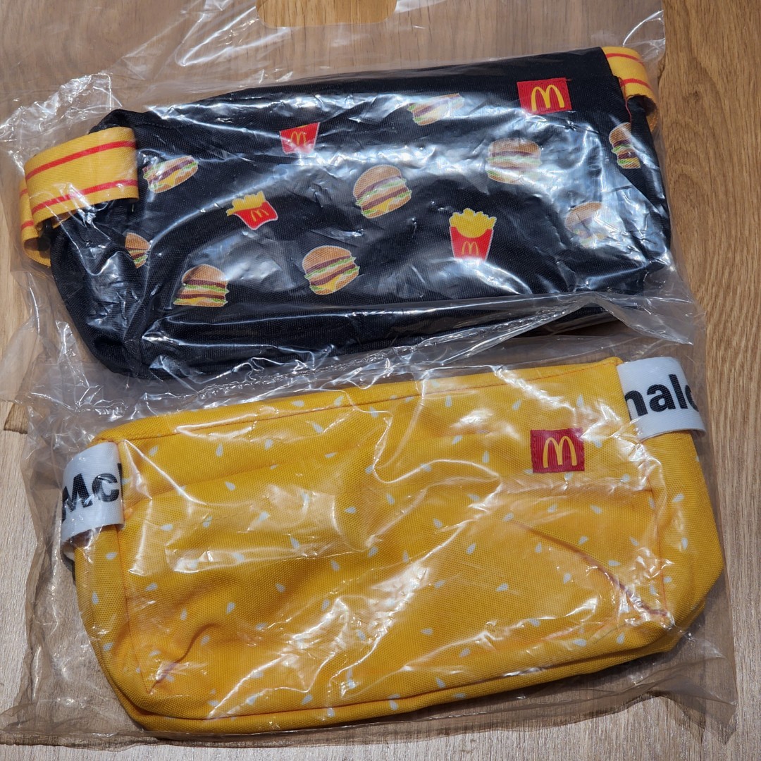 Mcdonalds Crossbody bag Black Yellow Sling Crossbody, Women's Fashion