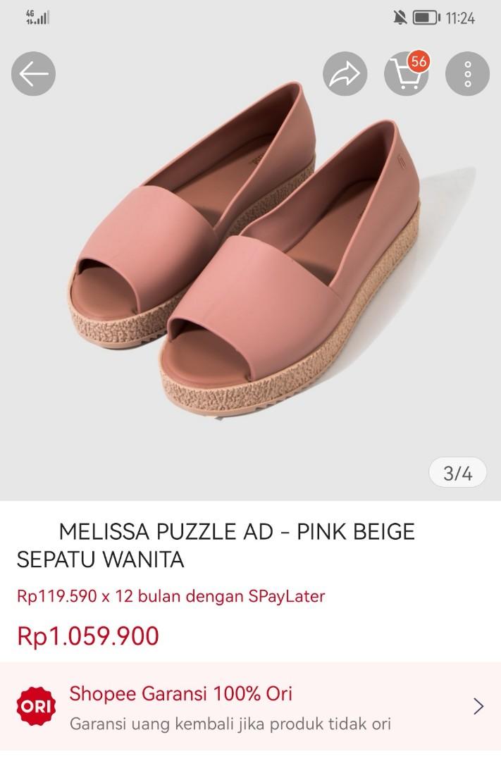 Melissa Puzzle Ad Slip On Melissa Puzzle Ad Coklat 41/42, Fesyen