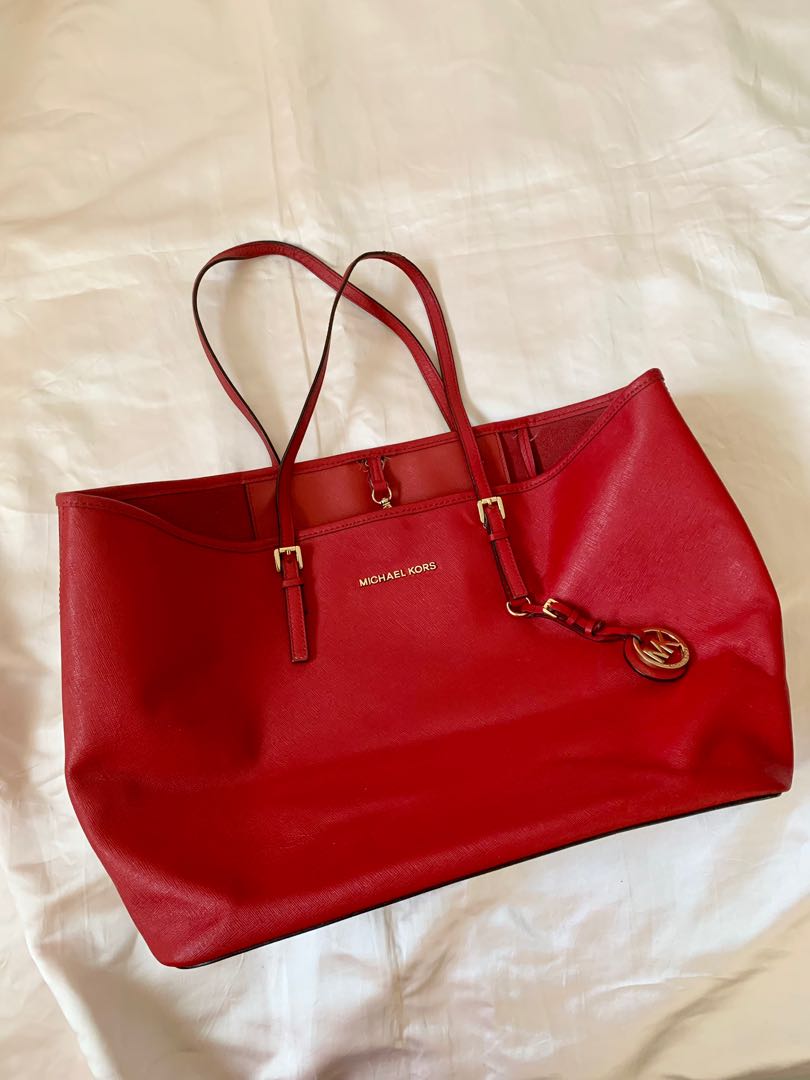 Michael kors deals large red tote