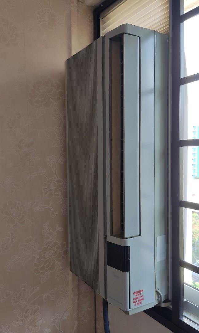 Mitsubishi Window Mounted Air-conditioner (MWK-07CV), TV u0026 Home Appliances, Air  Conditioners u0026 Heating on Carousell