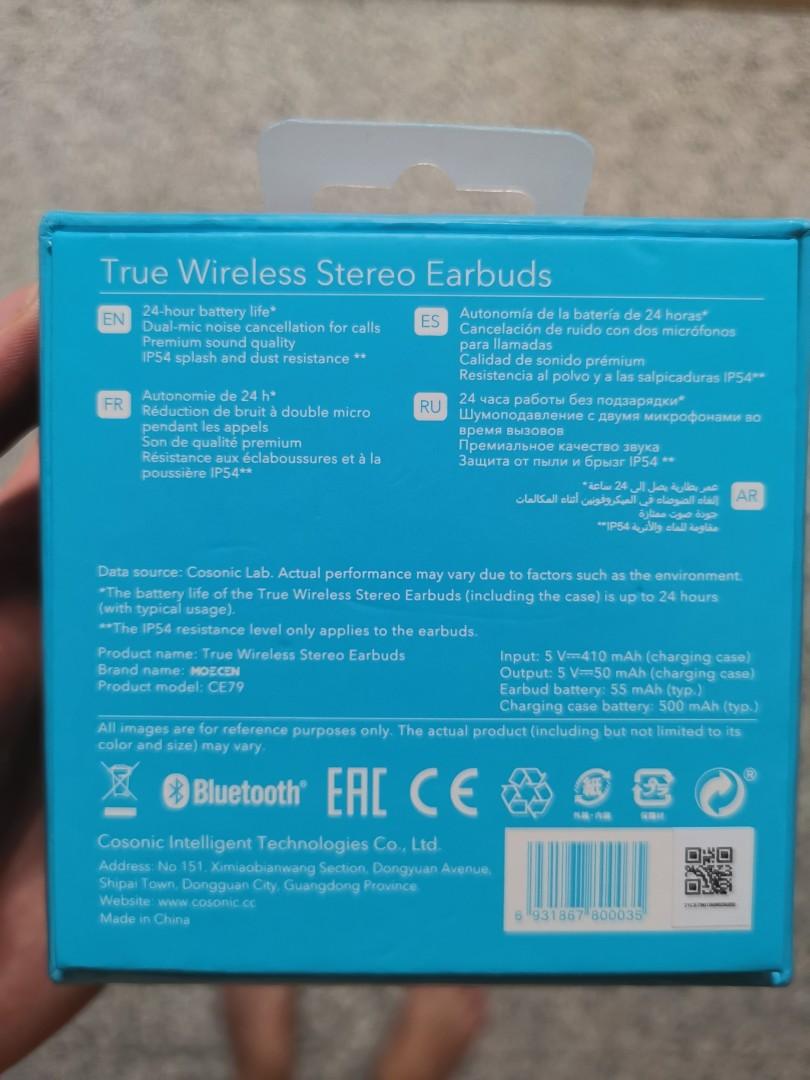 Moecen true wireless deals stereo earbuds
