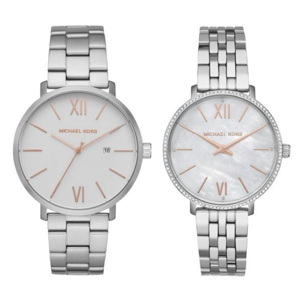 NEW Michael Kors His And Her Blake And Pyper Stainless Steel Couple Watch MK1022SET