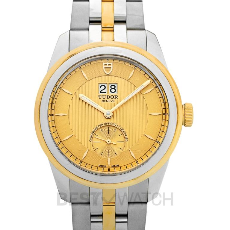 NEW Tudor Glamour Automatic Champagne Dial Stainless Steel Men s Watch 57103 0003