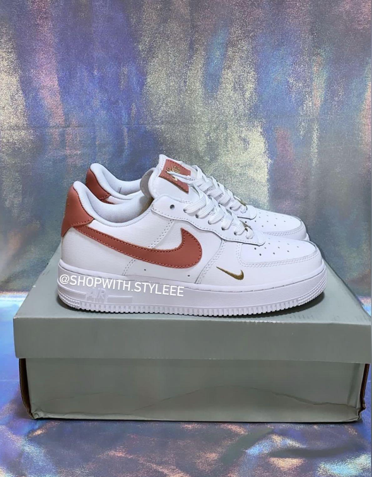 air force white rust pink