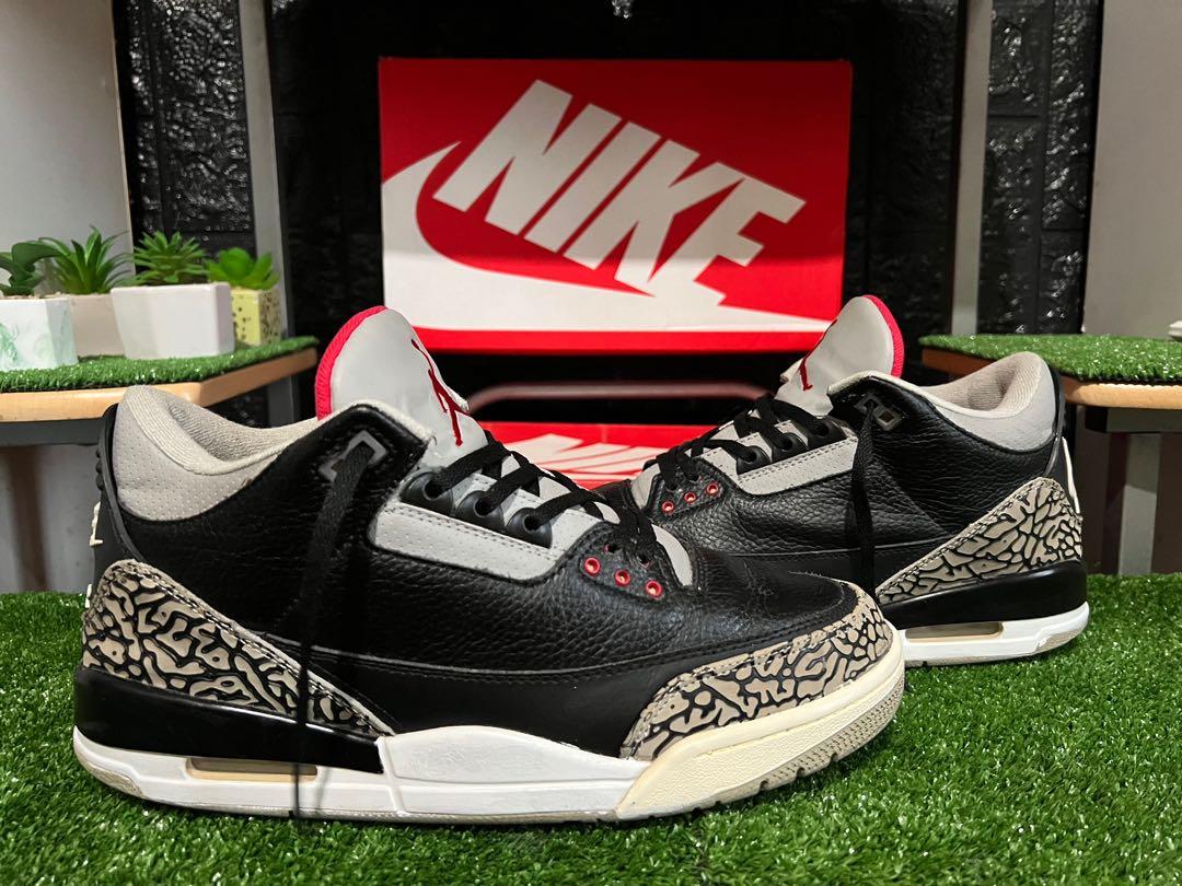 Jordan 3 black cement 2001 hot sale