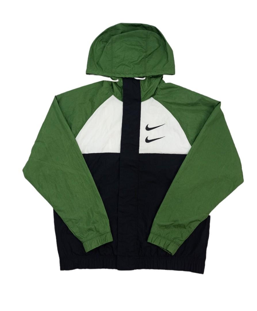 Nike Double Swoosh Big Logo Windbreaker Men s Fashion Coats