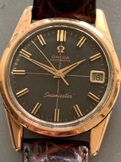 Omega Seamaster date- rose gold Plated case - Vintage - 3 months