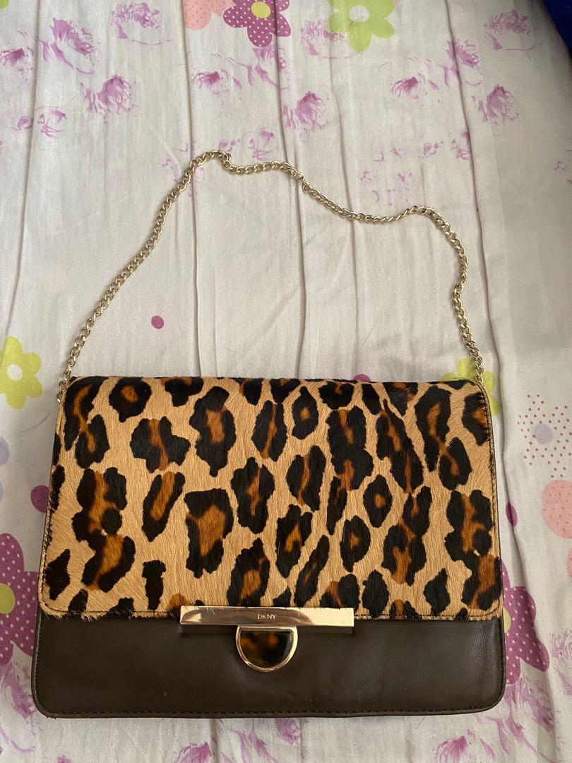 Original DKNY LEOPARD KILI BAG Women s Fashion Bags Wallets Shoulder Bags on Carousell