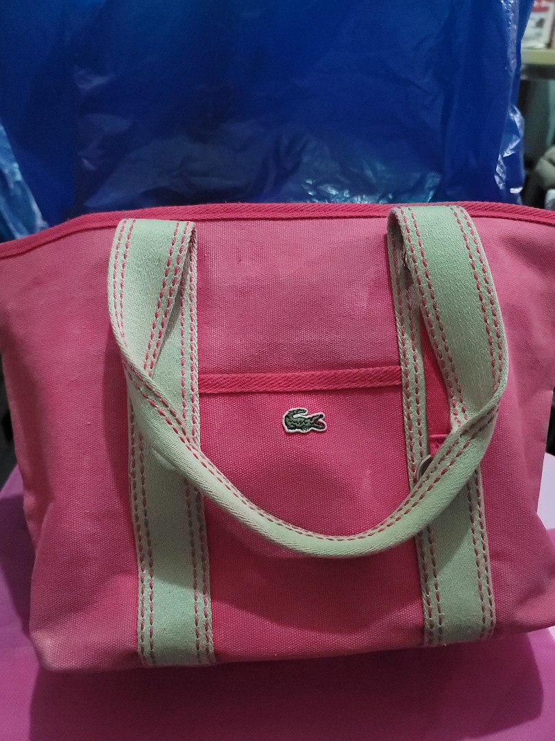 original lacoste canvas tote bag, Women's Fashion, Bags & Wallets, Tote Bags on Carousell