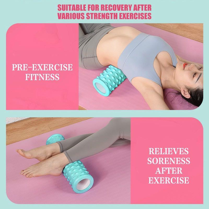 Pink Foam Roller (small), Sports Equipment, Exercise & Fitness, Toning