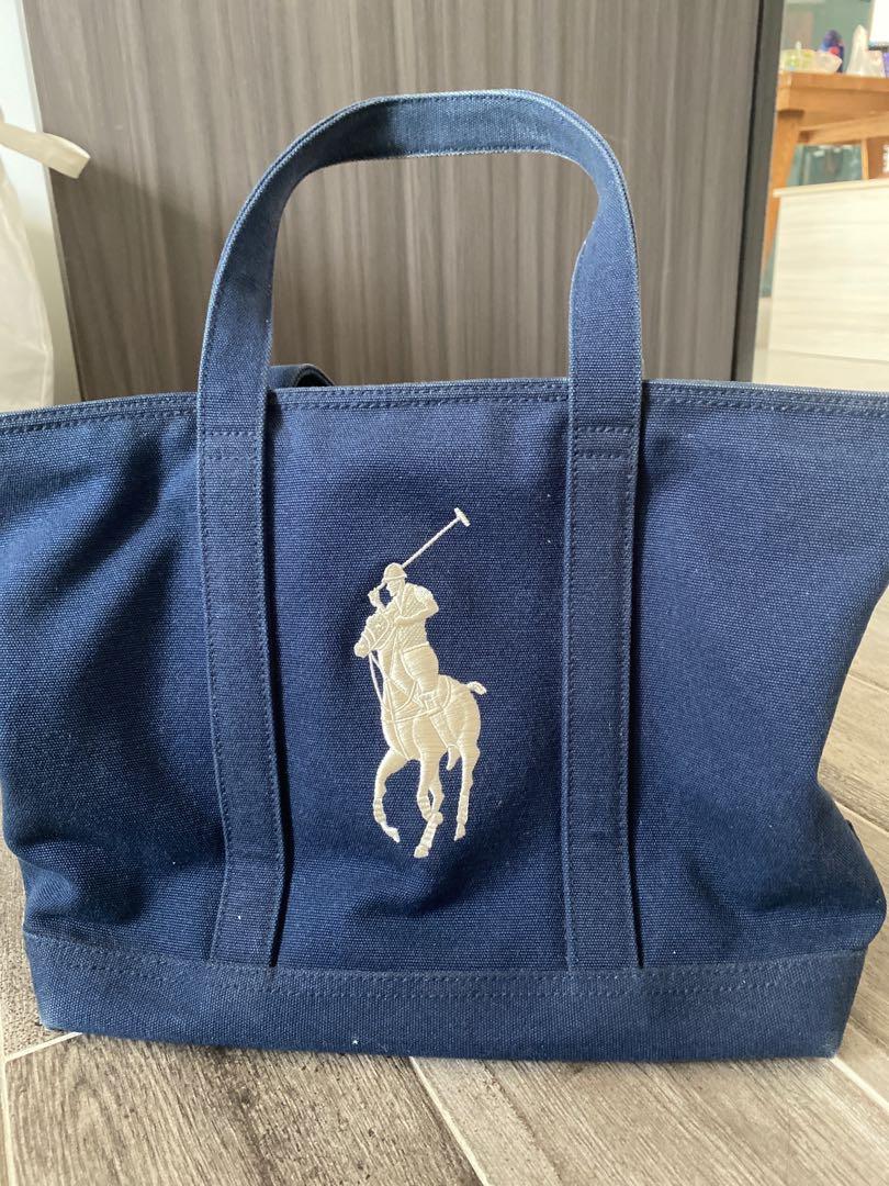 Ralph lauren blue tote bag on sale