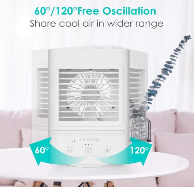 Mini air cooler with on sale battery